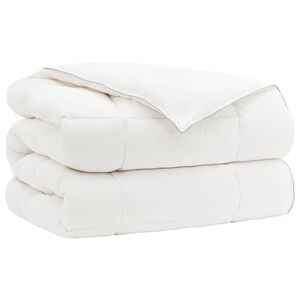 vidaXL Sega TRIER 200x240 cm 4 gadalaiki 350 GSM Balts Hipoalerģisks
