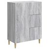vidaXL Puse Pelēks Sonoma ozols 66 x 34,5 x 90 cm Inženierijas koks
