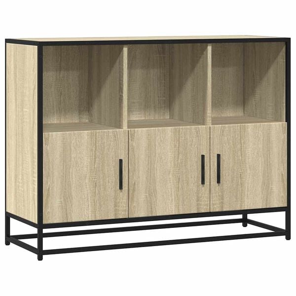 vidaXL bufete Sonoma Ozols 100x35x76 cm Engineered Wood