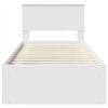 vidaXL Gultas rāmis Balts 90 x 200 cm Inženierijas koks