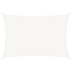 vidaXL HDPE saulessargs, 4x6 m, taisnstūra formas, balts