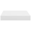 vidaXL sienas plaukts, balts, 23x23,5x3,8 cm, MDF
