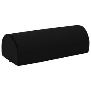 vidaXL Kājas atbalsta spilvens 42 x 18 x 13 cm Ciets PU putas Melna