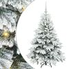 vidaXL Mākslīgā Ziemassvētku eglīte su 150 LED Balts 120 cm PE un PVC