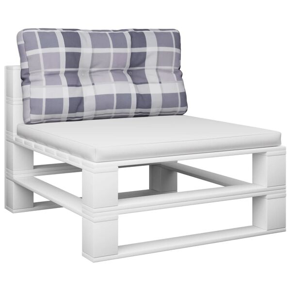 vidaXL pale&scaron;u spilvens, 70x40x12 cm, četrstūru raksts, audums