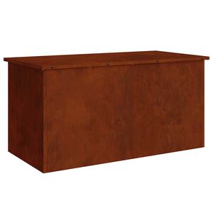 vidaXL Dārza uzglabā&scaron;anas spilvenu kaste Tērauds 100 x 50,5 x 50 cm