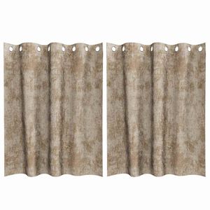 vidaXL Samta aizkari 2 gab. &scaron;ampanie&scaron;a 140 x 140 cm Samts