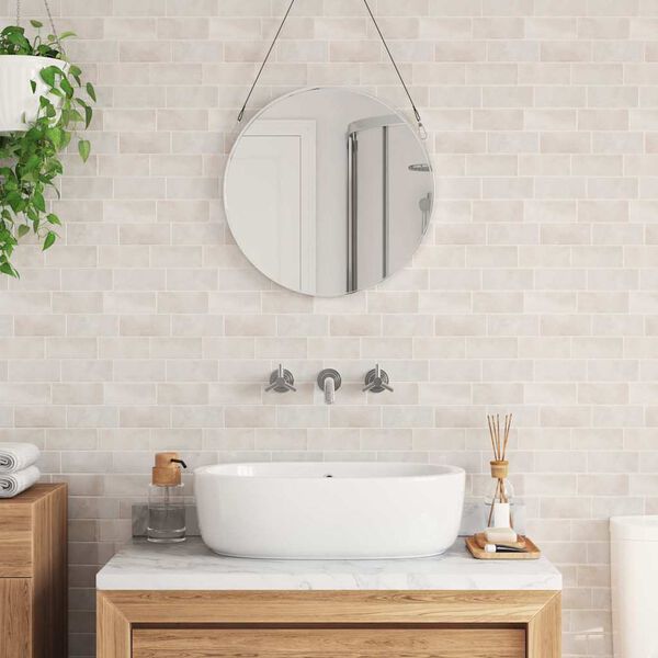 vidaXL Metro flīze 10 pcs Beige marmor 29.4 x 21.4 cm