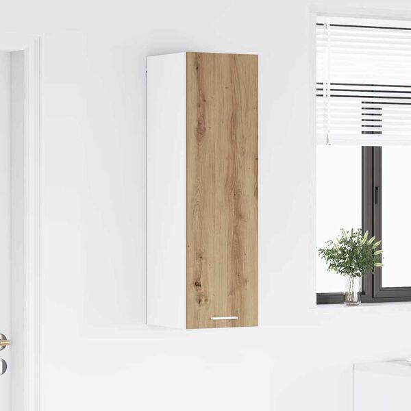 vidaXL Piekarams skapītis ar durvīm Artisānā ozols 30 x 31 x 100 cm