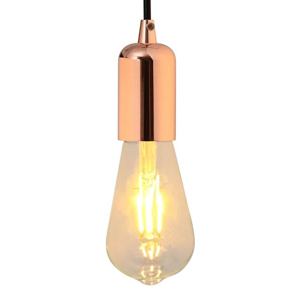 vidaXL Lampu turētāji 2 gab Rose Gold E27