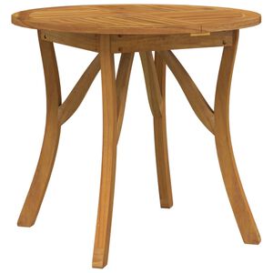 vidaXL dārza galds, &Oslash; 85 cm, akācijas masīvkoks