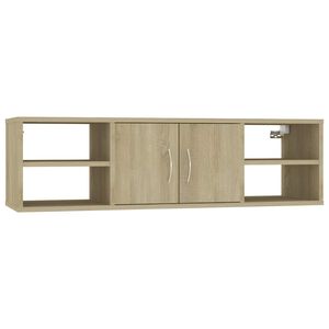 vidaXL sienas plaukts, ozolkoka krāsa, 102x30x29 cm, inženierijas koks