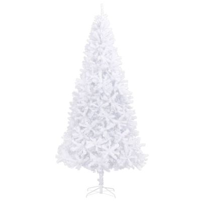 vidaXL mākslīgā Ziemassvētku egle, 300 cm, balta