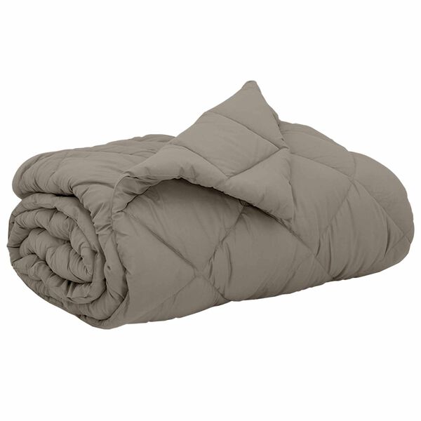 vidaXL Pilnas gada sega Gai&scaron;i pelēks 240 x 260 cm Mikro&scaron;ķiedra