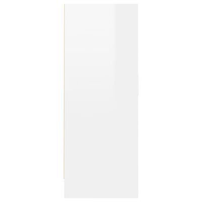 vidaXL apavu skapītis, spīdīgi balts, 60x35x92 cm, skaidu plāksne