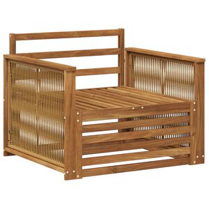 vidaXL Āra vidējā dīvāns Dabiska