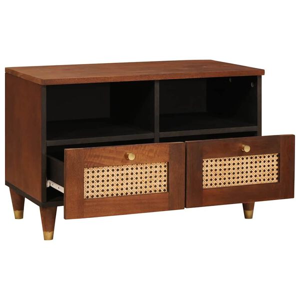 vidaXL Mediju uzglabāšanas skapji un plaukti Brūna 70 x 33.5 x 46 cm