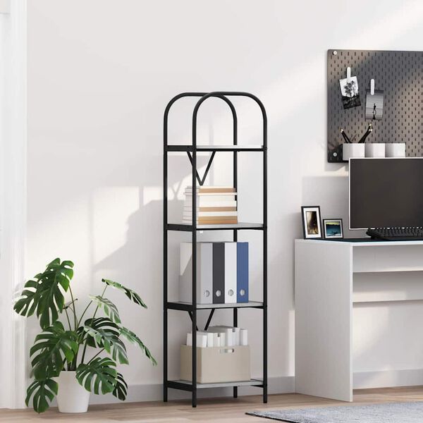 vidaXL Grāmatu plaukts Pelēks Sonoma 40 x 30 x 146 cm