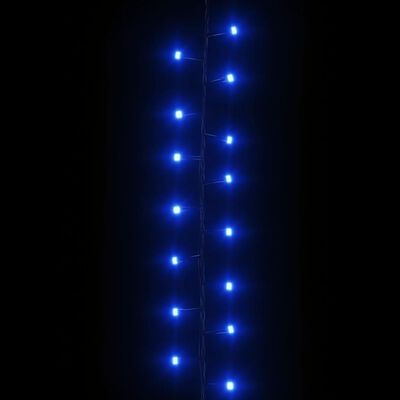 vidaXL LED lampiņu virtene ar 3000 LED, zila, 65 m, PVC