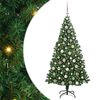 vidaXL Mākslīgā Ziemassvētku eglīte su 300 LED ar statīvu Zaļa 180 cm