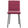 vidaXL virtuves krēsli, 6 gab., vīnsarkans samts