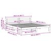 vidaXL Gultas rāmis Dabiska 200 x 200 cm Ciets priedes koks
