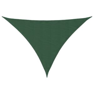vidaXL saulessargs, 2,5x2,5x3,5 m, trijstūra, tum&scaron;i zaļ&scaron; audums