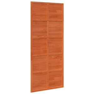 vidaXL &Scaron;ķūņa durvis Vaska brūna 90 x 208 cm Priedes masīvkoks