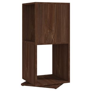 vidaXL grozāms plaukts, ozolkoka, 34,5x34,5x75,5 cm, skaidu plāksne