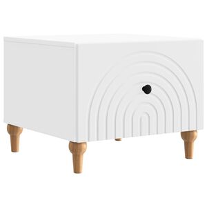 vidaXL Kafijas galdiņ&scaron; Balts 49 x 50 x 40 cm Inženierijas koks