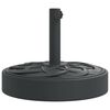 vidaXL saulessarga pamatne ar riteņiem, &Oslash;38 / 48 mm kātiem, 25 kg