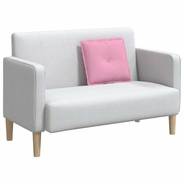 vidaXL Atpakaļ spilvens Rozā 50 x 19 x 45 cm audums