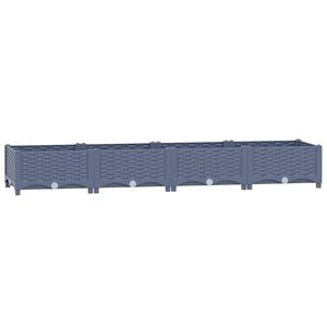 vidaXL puķu kaste, 160x40x23 cm, polipropilēns