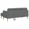 vidaXL Dīvānu komplekts 2 pcs Tumši pelēka 173 x 131 x 67 cm audums