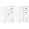 vidaXL kumodes, 2 gab., baltas,, 59x39x80 cm, inženierijas koks