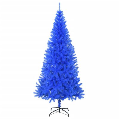 vidaXL mākslīgā Ziemassvētku egle ar statīvu, zila, 180 cm, PVC