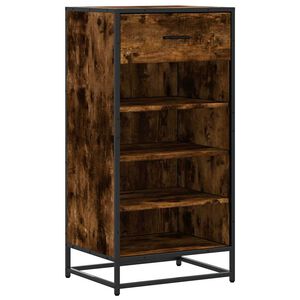 vidaXL apavu plaukts, ozolkoka krāsa, 48x38x97,5 cm, inženierijas koks