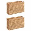 vidaXL Žurnālu grozi 2 gab. Ūdens hiacintes 39 x 14 x 25 cm Dabiska