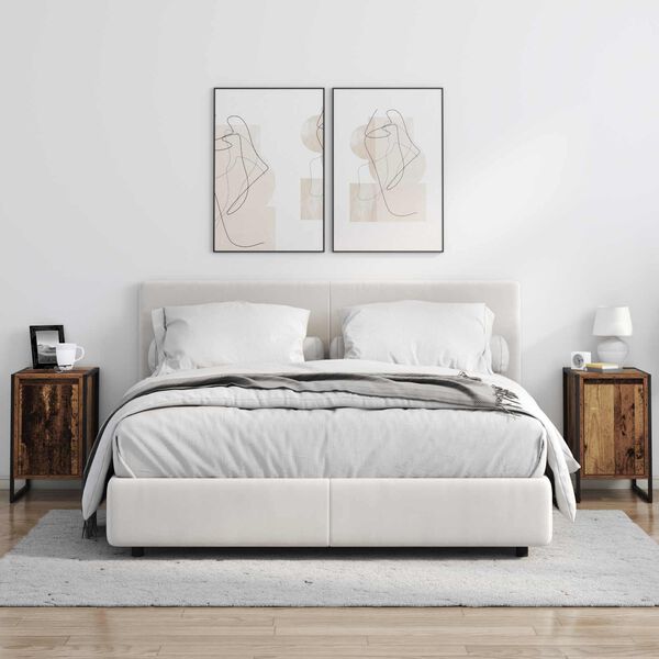 vidaXL Naktsgaldiņ&scaron; Vecs koks 39,5 x 30 x 50 cm Inženierijas koks