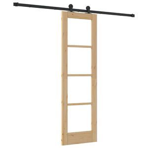 vidaXL Slīdo&scaron;ās durvis ORKDAL Dabiska 61 x 198,5 cm