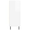 vidaXL kumode, spīdīgi balta, 69,5x34x90 cm, inženierijas koks
