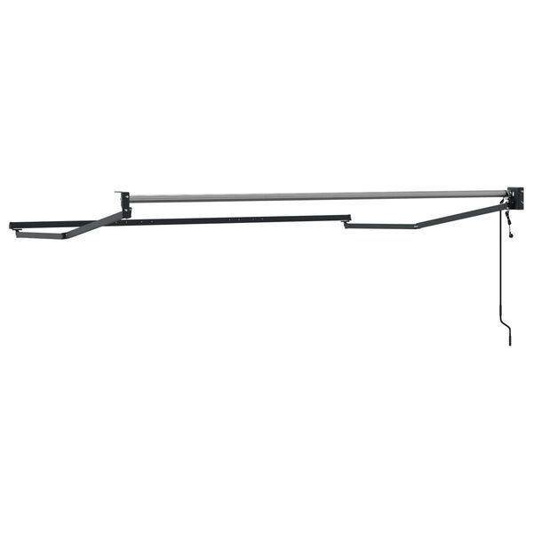 vidaXL Elektriskā izvelkamā nojumes rāmja Antracīts 3 x 2 m Alumīnijs