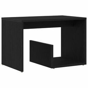 vidaXL Sānu galds Melns ozolkoks 59 x 36 x 38 cm Inženierijas koks