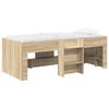 vidaXL Bērnu augstā gulta Sonomas ozols 80 x 200 cm Inženierijas koks