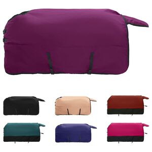 vidaXL Zirgu sega Tum&scaron;i zaļa un melna 165 cm Poliesters