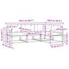 vidaXL Āra dīvānu komplekts ar spilvenu 4 pcs Dabisks un krējuma