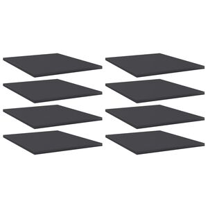 vidaXL plauktu dēļi, 8 gab., pelēki, 40x50x1,5 cm, inženierijas koks