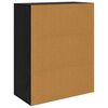 vidaXL Puse Melns ozolkoks 60 x 30 x 75 cm Inženierijas koks