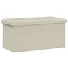 vidaXL Saliekamais uzglabā&scaron;anas sols Balts 180 kg 80 L 77 x 38 x 38 cm