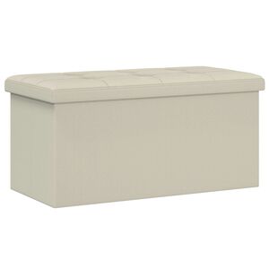 vidaXL Saliekamais uzglabā&scaron;anas sols Balts 180 kg 80 L 77 x 38 x 38 cm